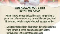 Kejar Swasembada Cabai, Bupati Way Kanan Instruksikan Warga Manfaatkan Lahan Pekarangan
