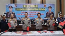 Polda Kalteng Ungkap 121 Kasus Kejahatan Jalanan Periode Januari hingga Mei 2026, 233 Tersangka Berhasil Diamankan