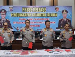 Polda Kalteng Ungkap 121 Kasus Kejahatan Jalanan Periode Januari hingga Mei 2026, 233 Tersangka Berhasil Diamankan